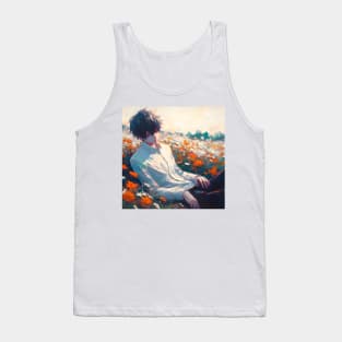 Resting Among the Flowers Tank Top